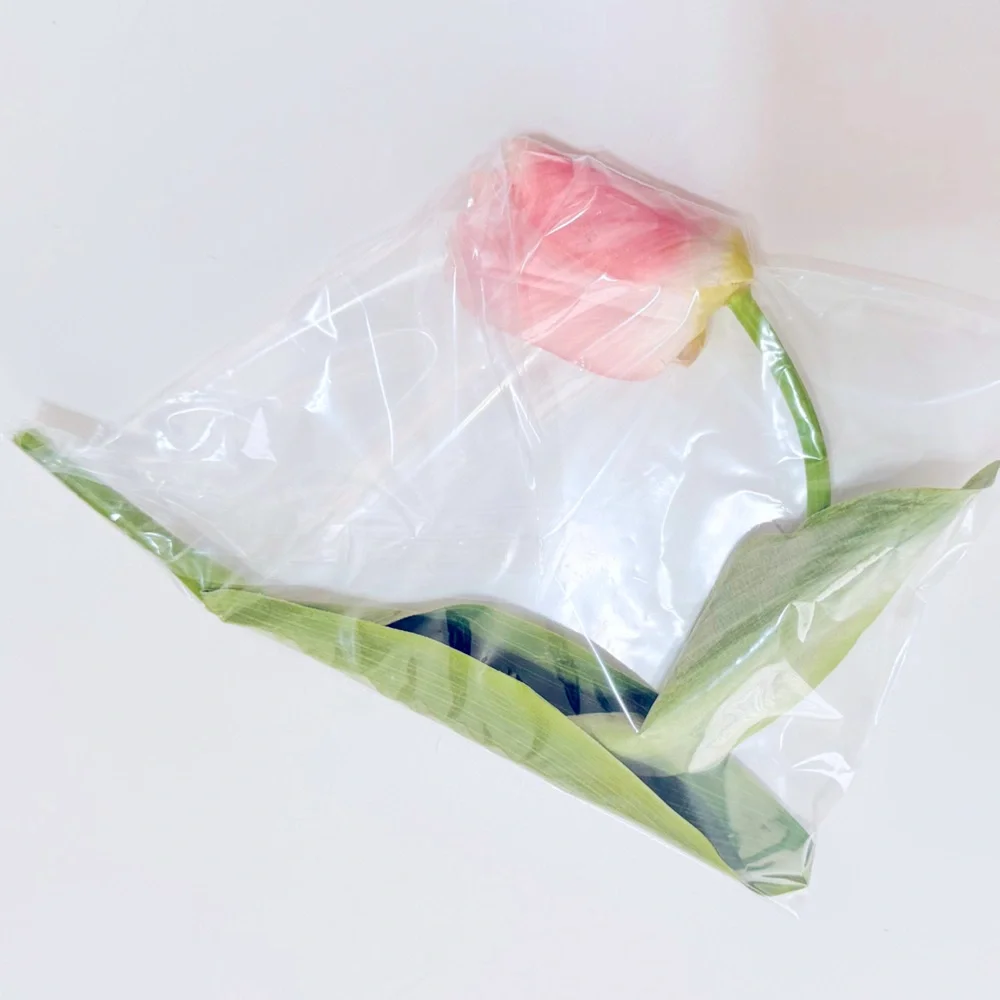 SHABBY CHIC Spring Easter Pink Tulip Floral Arrangement Faux Flower LIFELIKE
